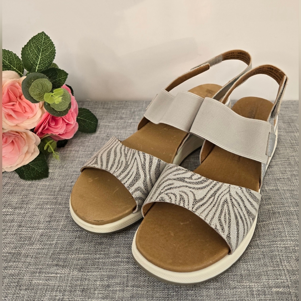 Caprice Women's Sandals 9-28306-26-943, Silver Grey, Size EU 40, US 8.5